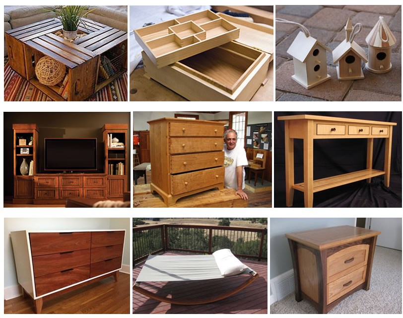 Completed woodworking project