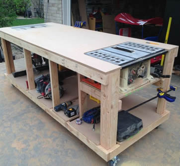 Workbench and workshop plans